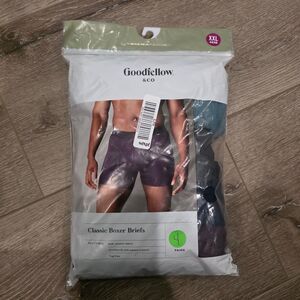 Goodfellow & Co Classic BOXER BRIEFS-COLORS Purple/Gray/Teal/Blue 4 Pack XXL